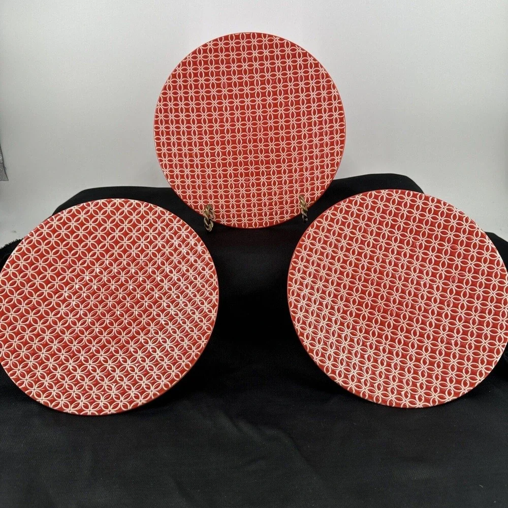 Salad Plates Set of 3 Pier 1‎ Imports Stoneware Livingston 8